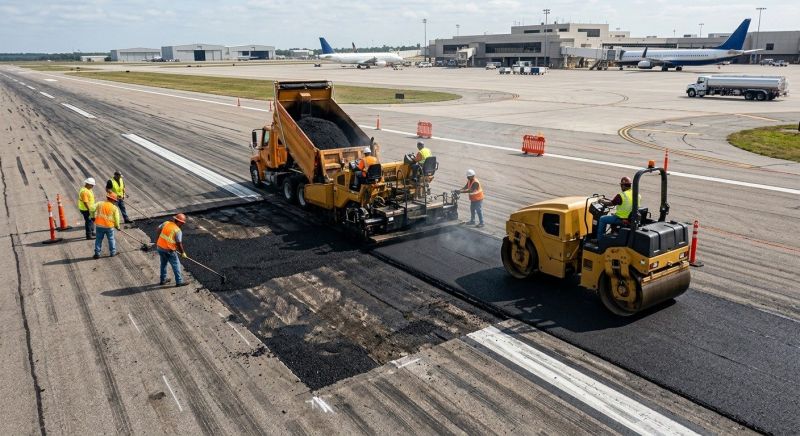 Airport Runway Repair in Savannah, GA