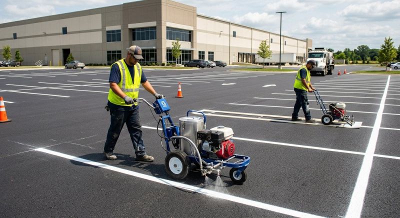 Asphalt Painting in Suwanee, GA