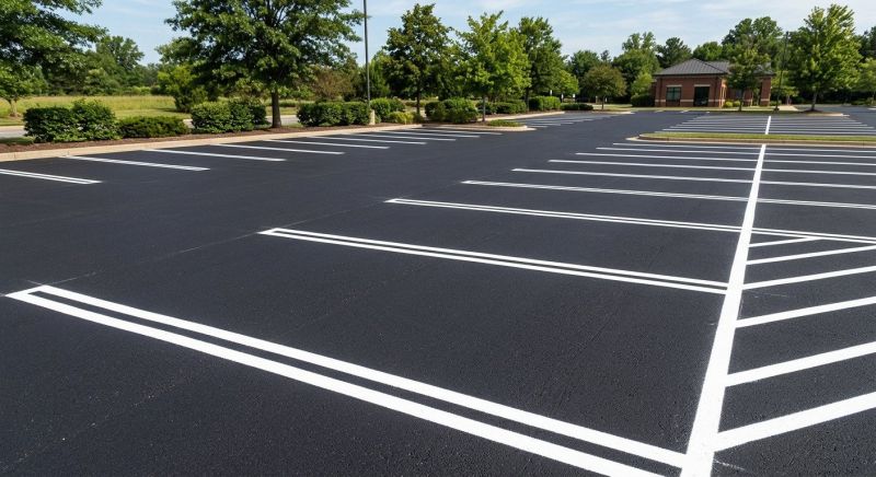 Asphalt Striping in Roswell, GA