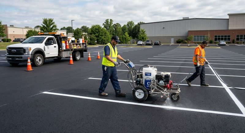 Asphalt Striping in Lawrenceville, GA