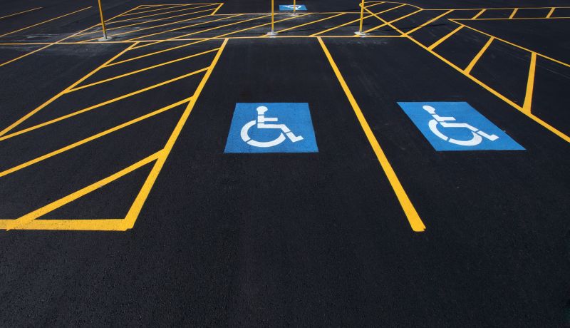 Disability Parking Marking in Roswell, GA