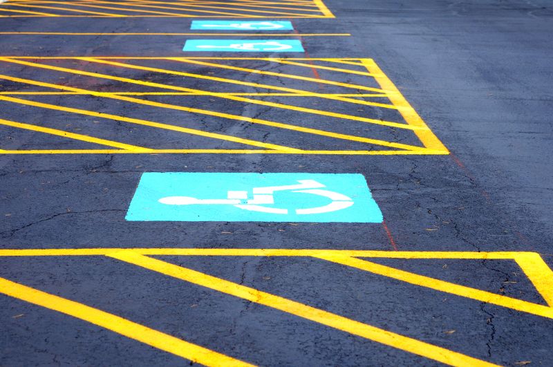 Disability Parking Marking in Roswell, GA