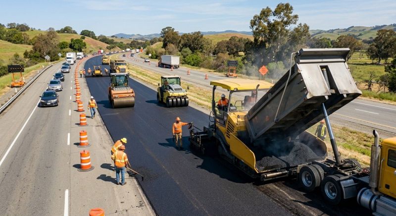 Highway Resurfacing in Palm Springs, CA