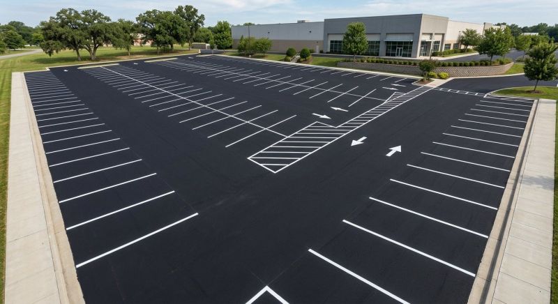 Parking Area Striping in Suwanee, GA