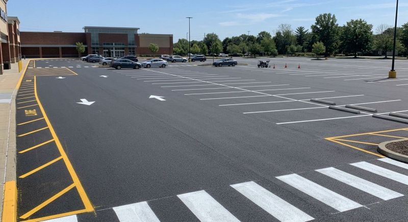 Parking Area Striping in Alpharetta, GA