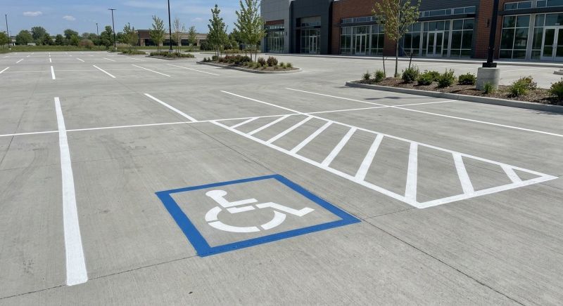 Parking Garage Striping in Suwanee, GA