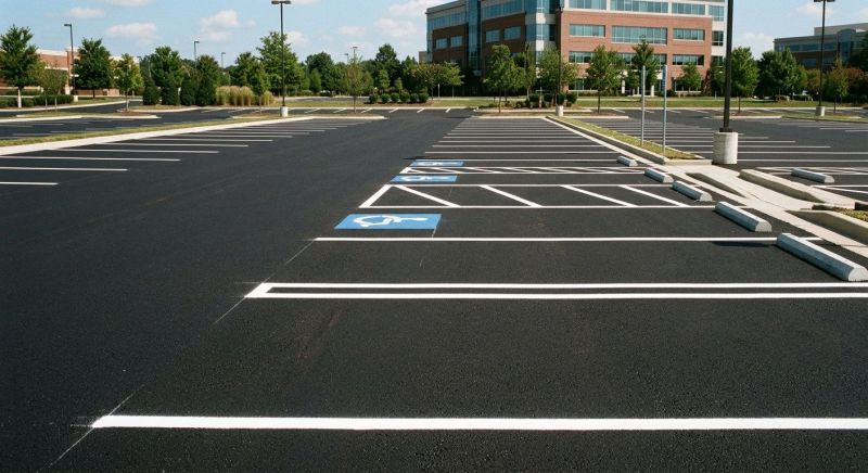 Parking Space Marking in Suwanee, GA