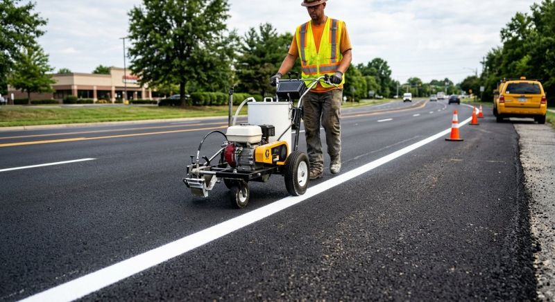 Pavement Striping Service in Roswell, GA