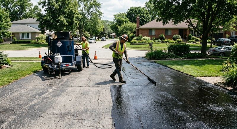 Tar Driveway Sealing in Grand Rapids, MI