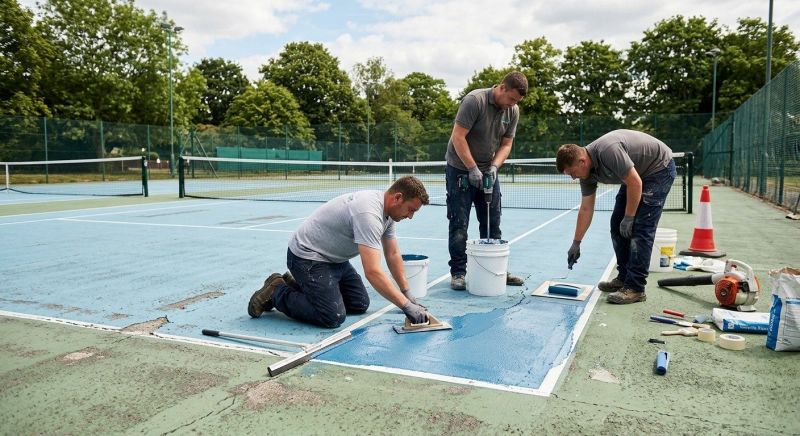 Tennis Court Repair Service in Grand Rapids, MI