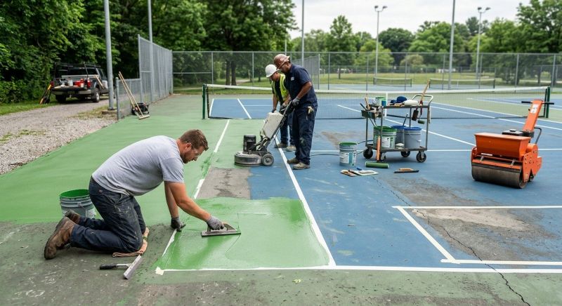 Tennis Court Repair Service in Denver, CO