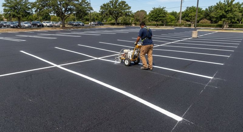 Asphalt Striping in Alpharetta, GA