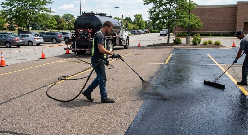 Lot Sealcoating in Grand Rapids, MI