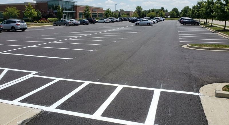 Parking Area Striping in Roswell, GA