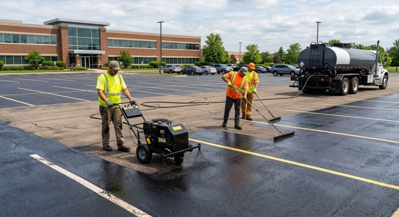 Parking Lot Resurfacing in Grand Rapids, MI