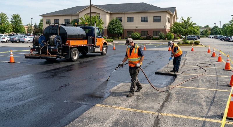 Parking Lot Sealcoating in San Antonio, TX