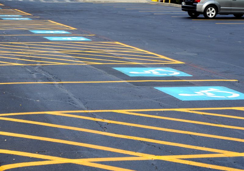 Parking Space Marking in Roswell, GA