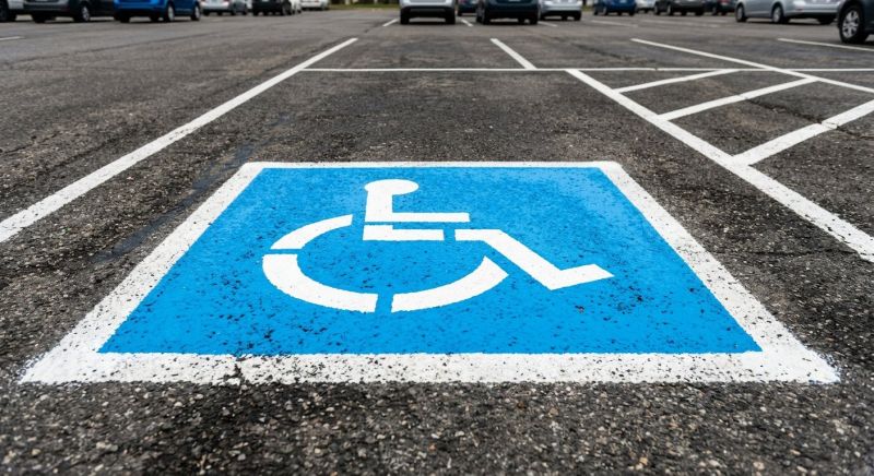 Parking Space Marking in Suwanee, GA